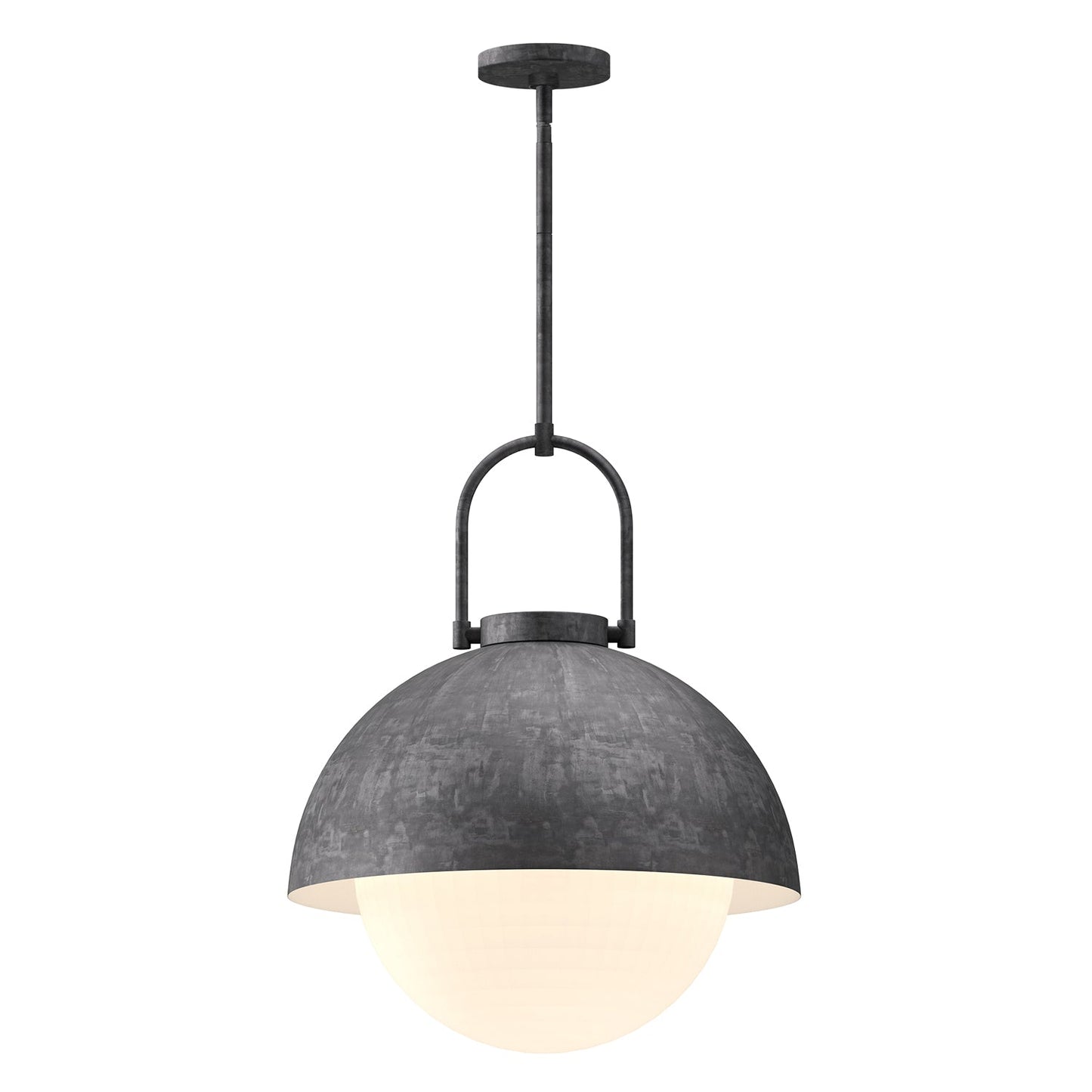 Alora Mood Harper steel shade pendant PD507216SLOP
