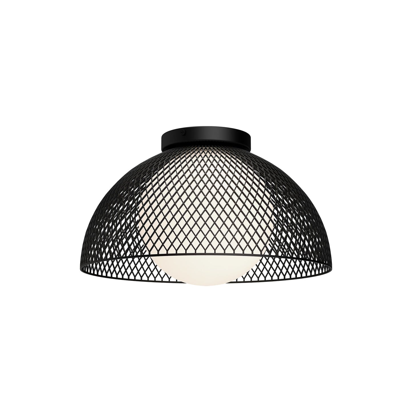 Alora Mood Haven matte black flush mount FM402513MBOP