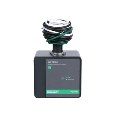 Square D 80kA Surge Protection Device, 120/240V, 2-Pole, Panelboard Mount, Type 1, cULus Listed, Whole Home SPD