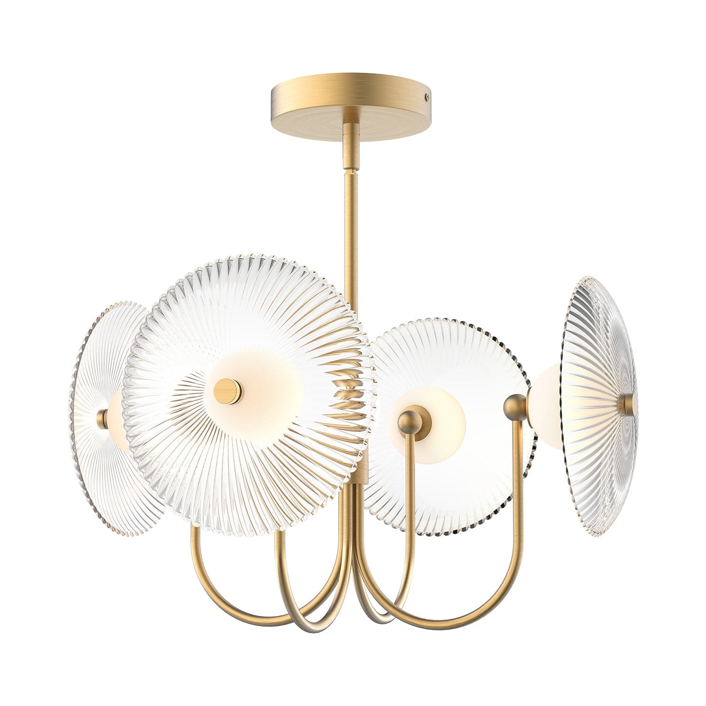 Alora Mood Hera brushed gold pendant PD417904BGCR-UNV