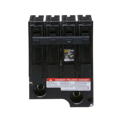 Square D 150A 2-Pole 120/240V Miniature Circuit Breaker Plug-In Homeline