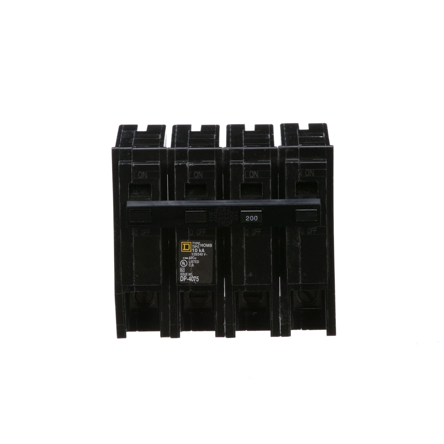 Square D 200 Amp 2 Pole 120/240V Homeline Circuit Breaker Plug-In
