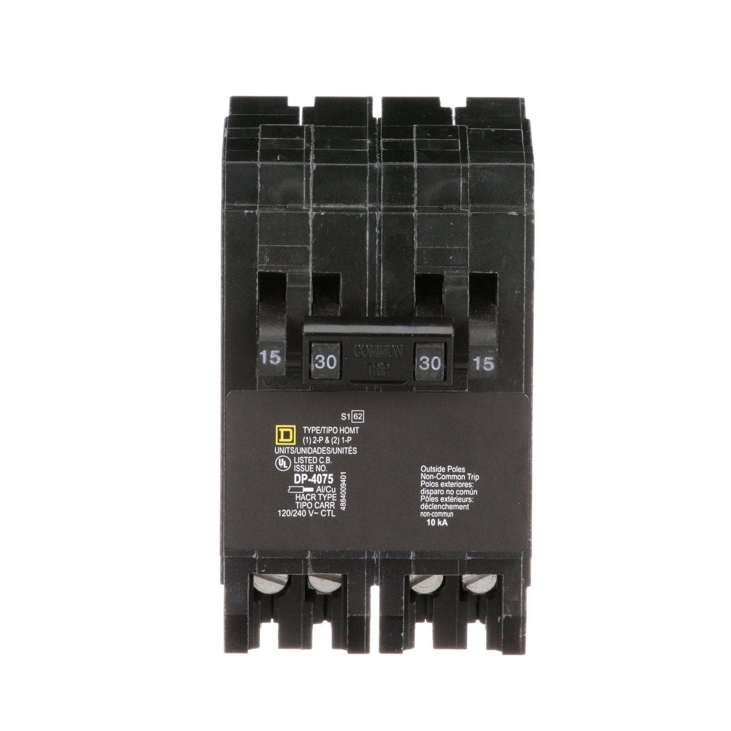 Schneider Electric 120/240V 30A 4-Pole Plug-In Circuit Breaker Homeline Series