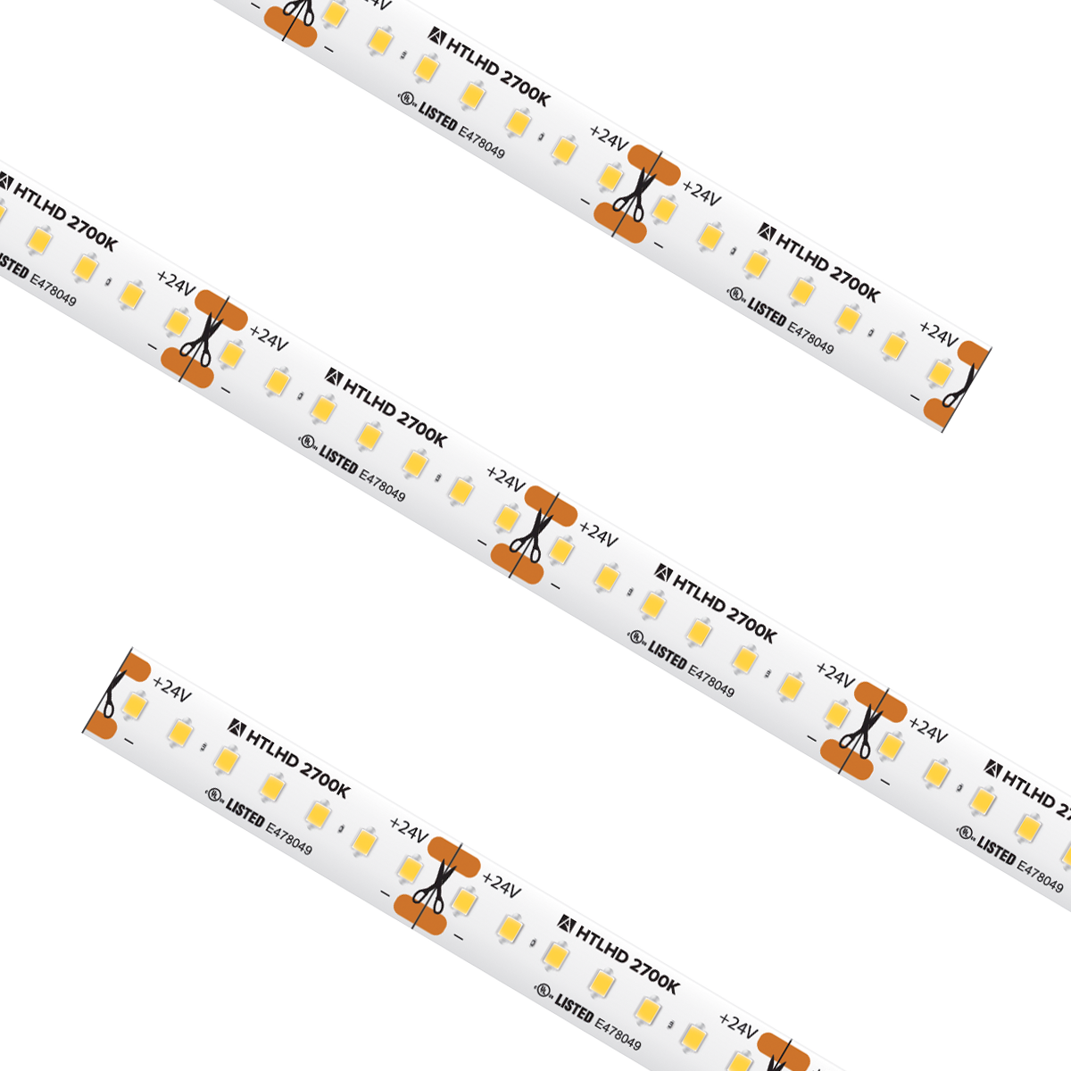 High Output High Density Tape Light IP54 2700K 27Ft - American Lighting HTLHD-UWW-27