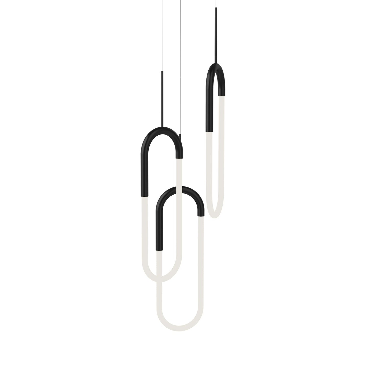 Kuzco Huron black multi-pendant MP95103-BK
