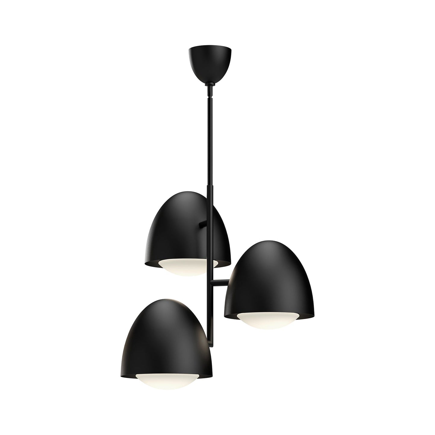 Alora Mood Kenji matte black chandelier CH529024MBOP