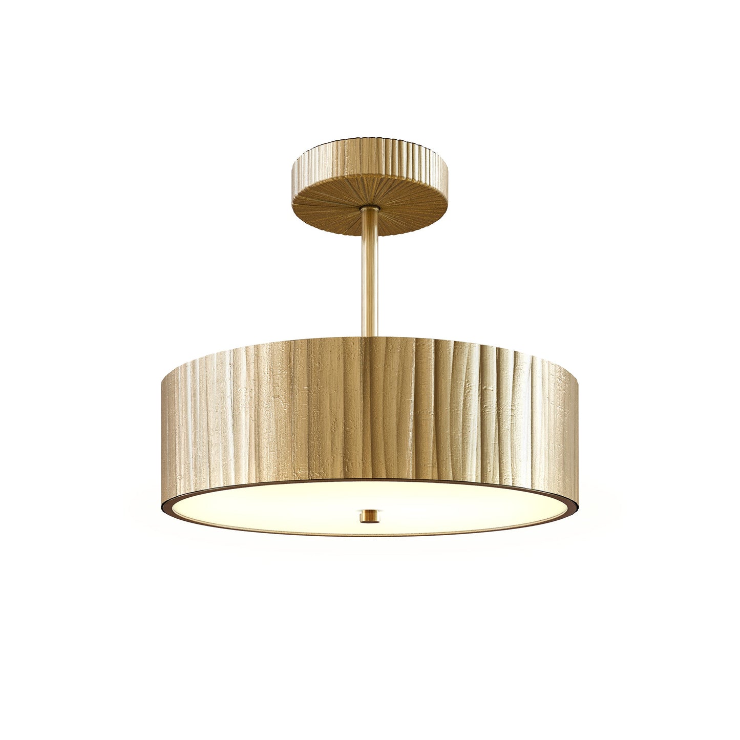 Alora Kensington vintage brass semi-flush mount SF361212VB