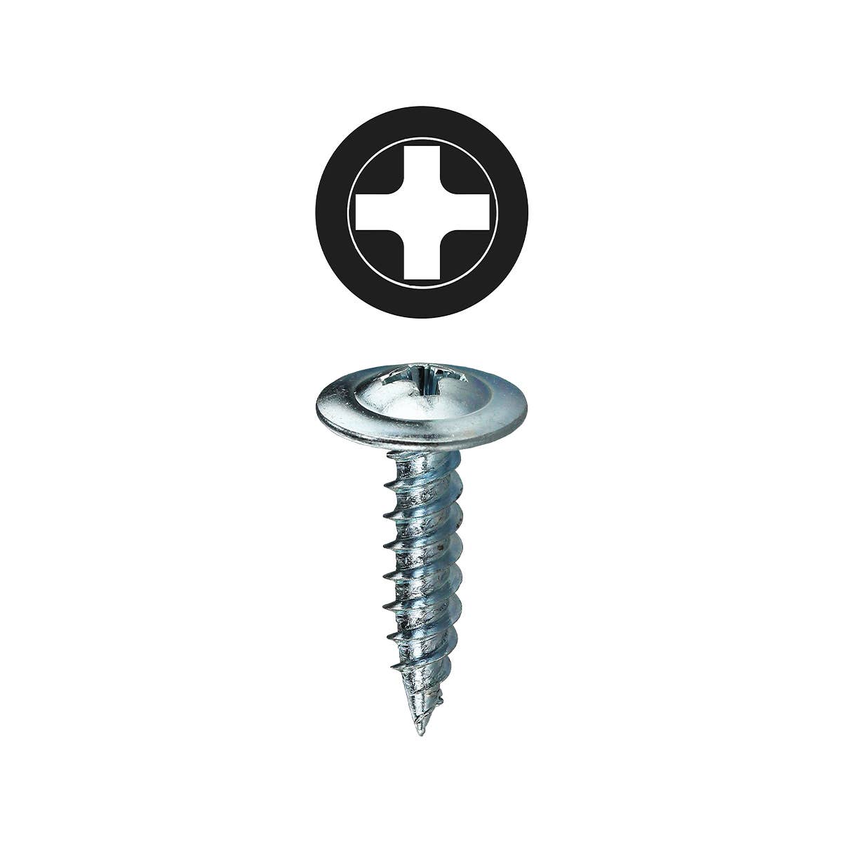 Dottie KWT812 Dottie #8 x 1/2 in Phillips Wafer Head K-Lath Metal Piercing Screw (Tuff Pack) KWT812