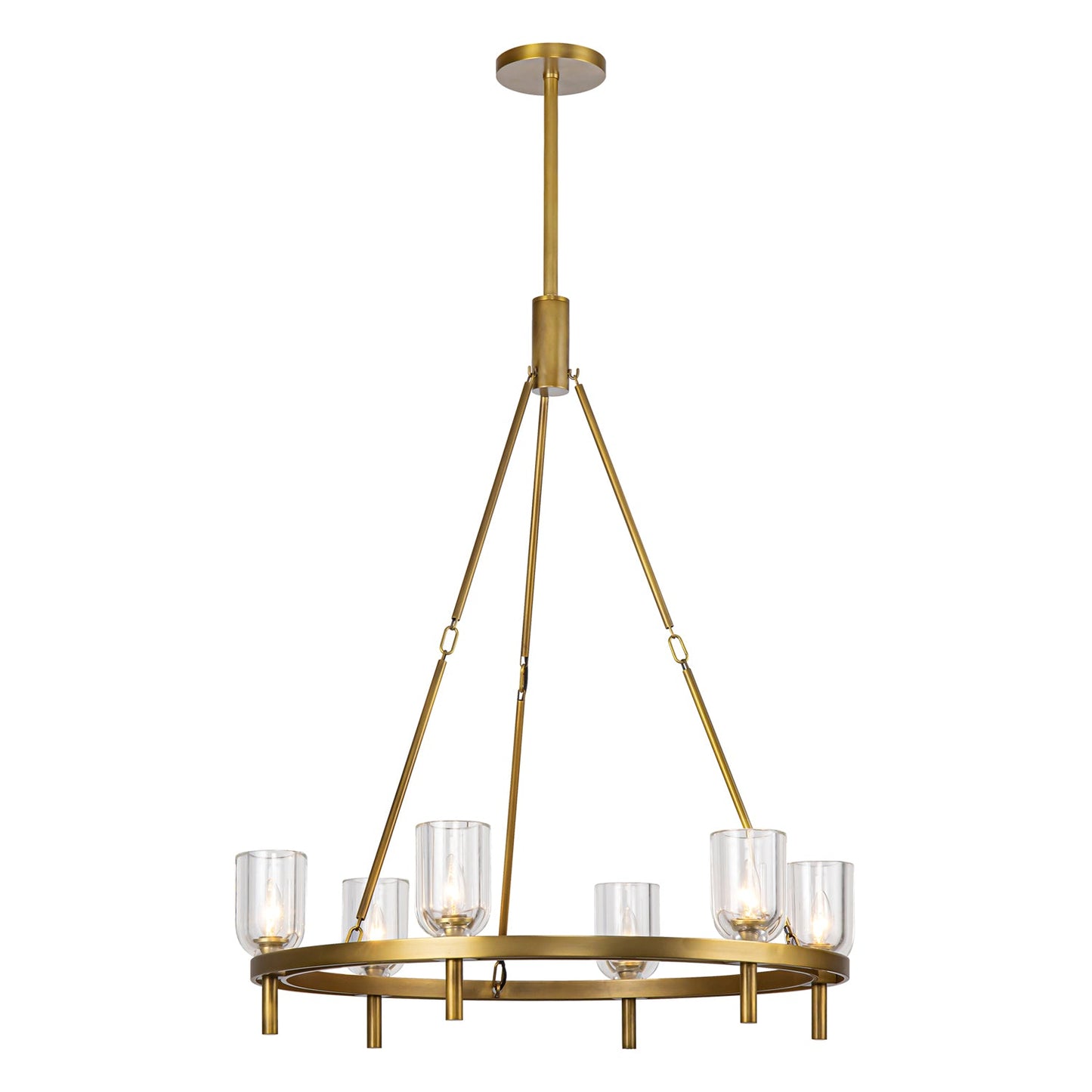 Alora Lucian clear crystal chandelier CH338632VBCC