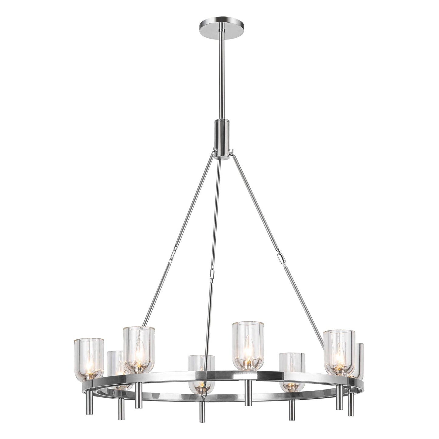 Alora Lucian clear crystal chandelier CH338836PNCC