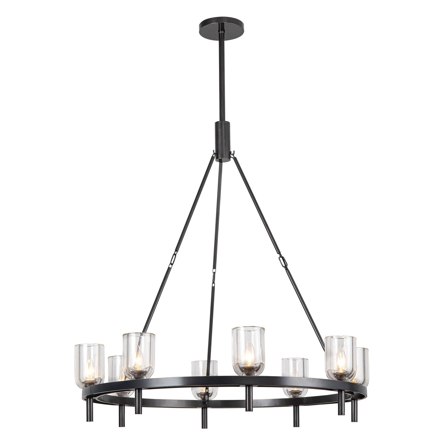 Alora Lucian clear crystal chandelier CH338836UBCC
