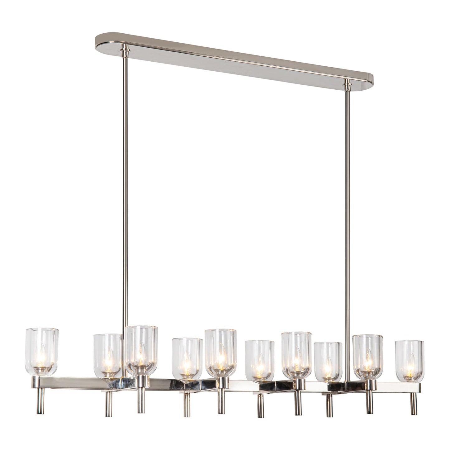 Alora Lucian clear crystal linear pendant LP338052PNCC