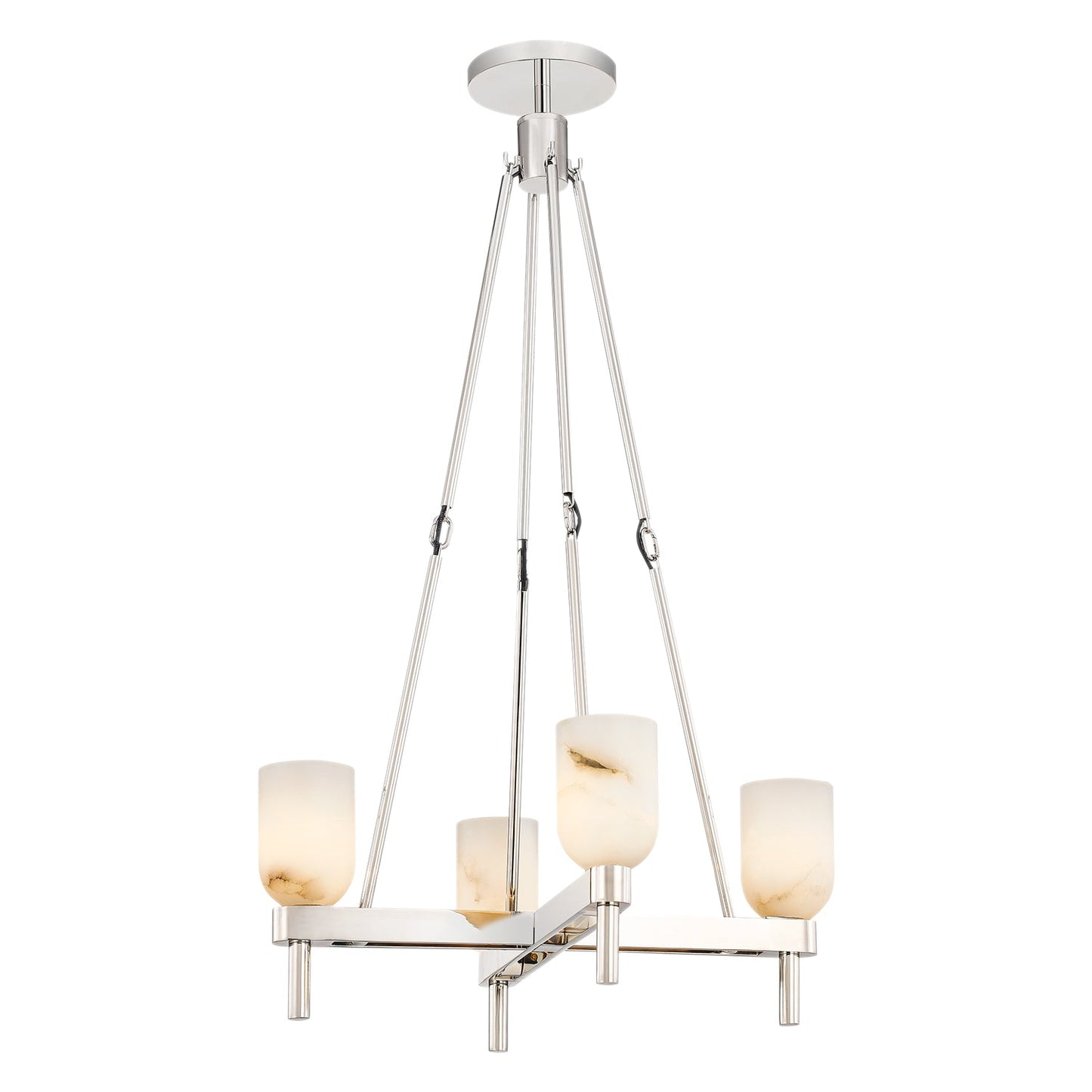 Alora Lucian polished nickel pendant PD338422PNAR