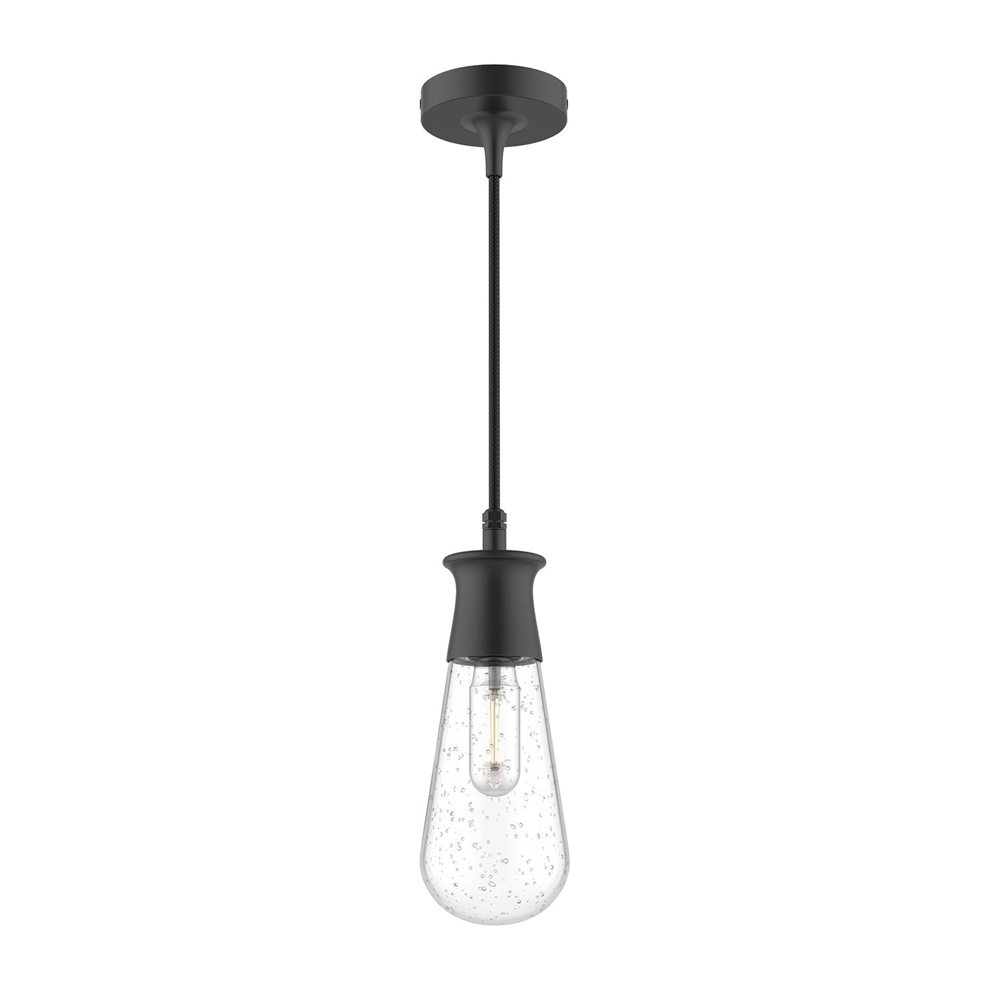 Alora Mood Marcel clear bubble glass exterior pendant EP464001BKCB