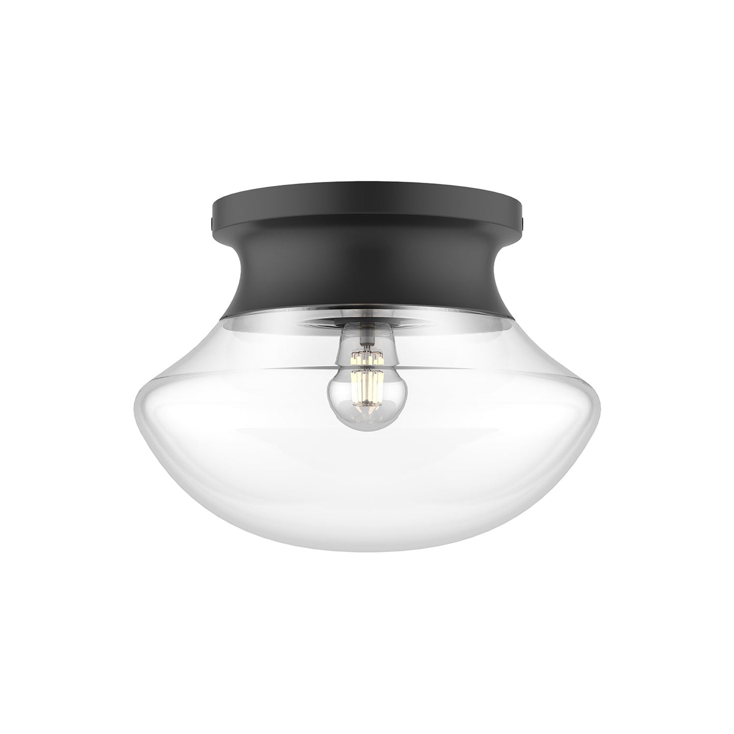Alora Mood Marcel matte black flush mount FM464012MB