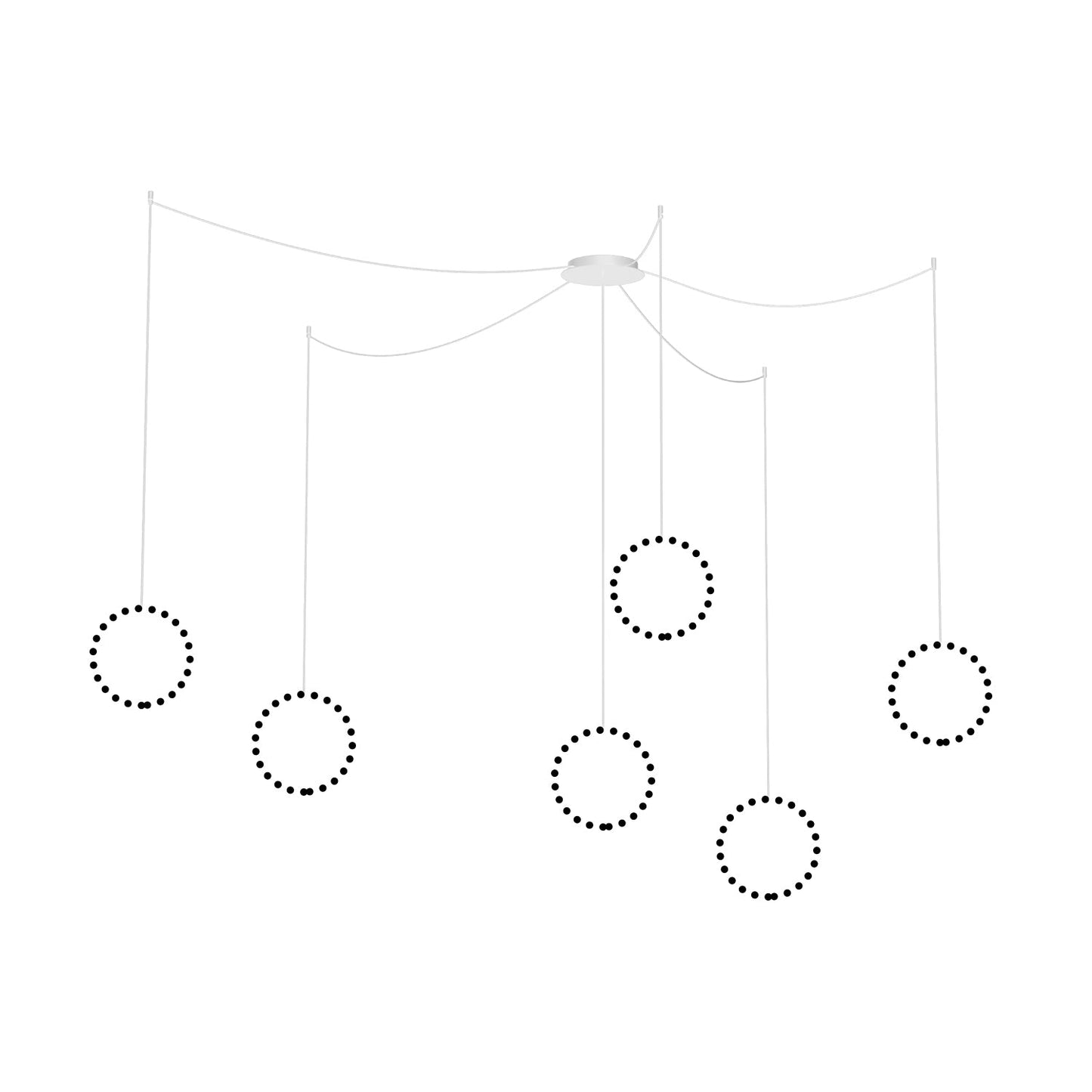 Kuzco Marquee white multi pendant canopy system CNM13AC-WH
