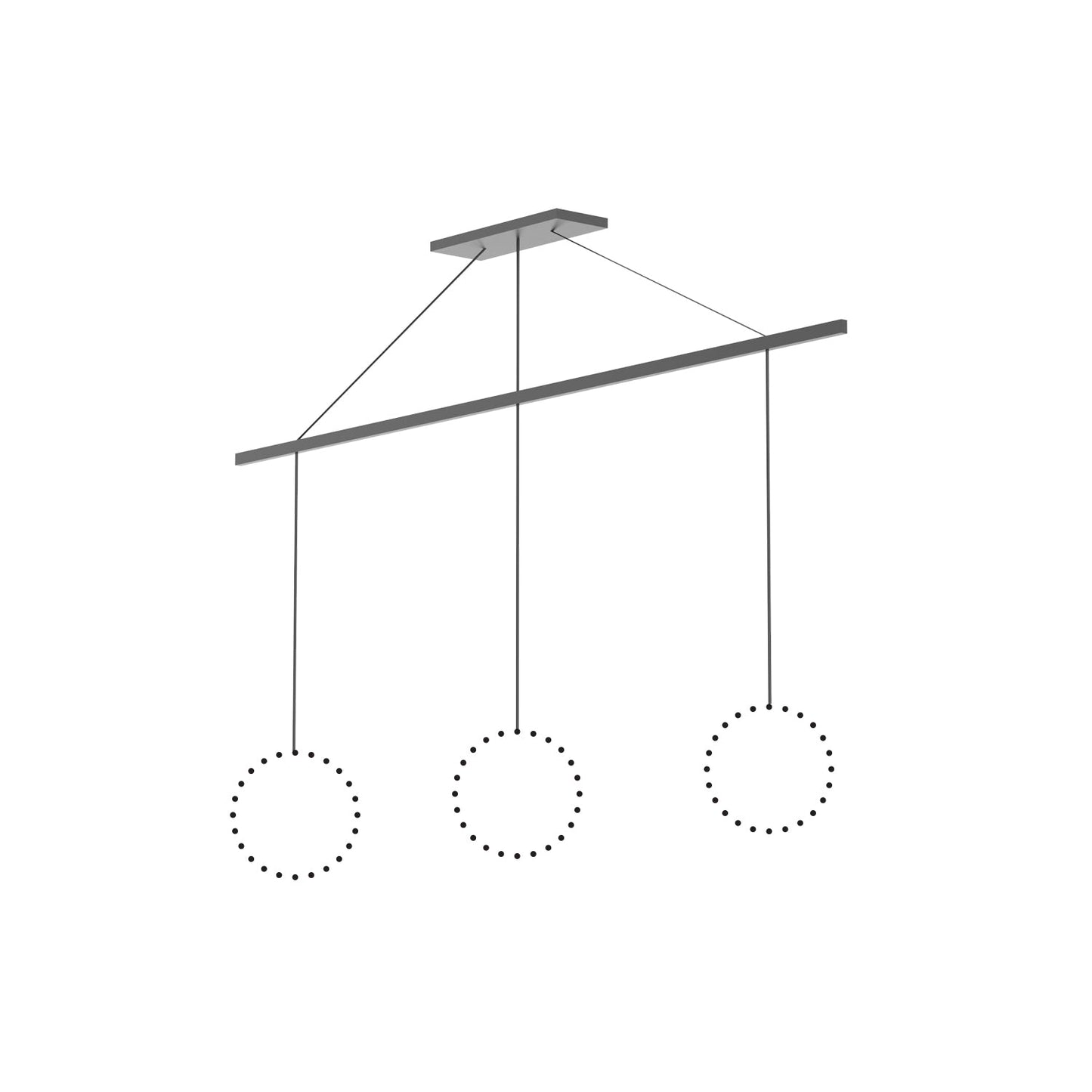 Kuzco Marquee graphite linear pendant canopy system CNL3AC-GH