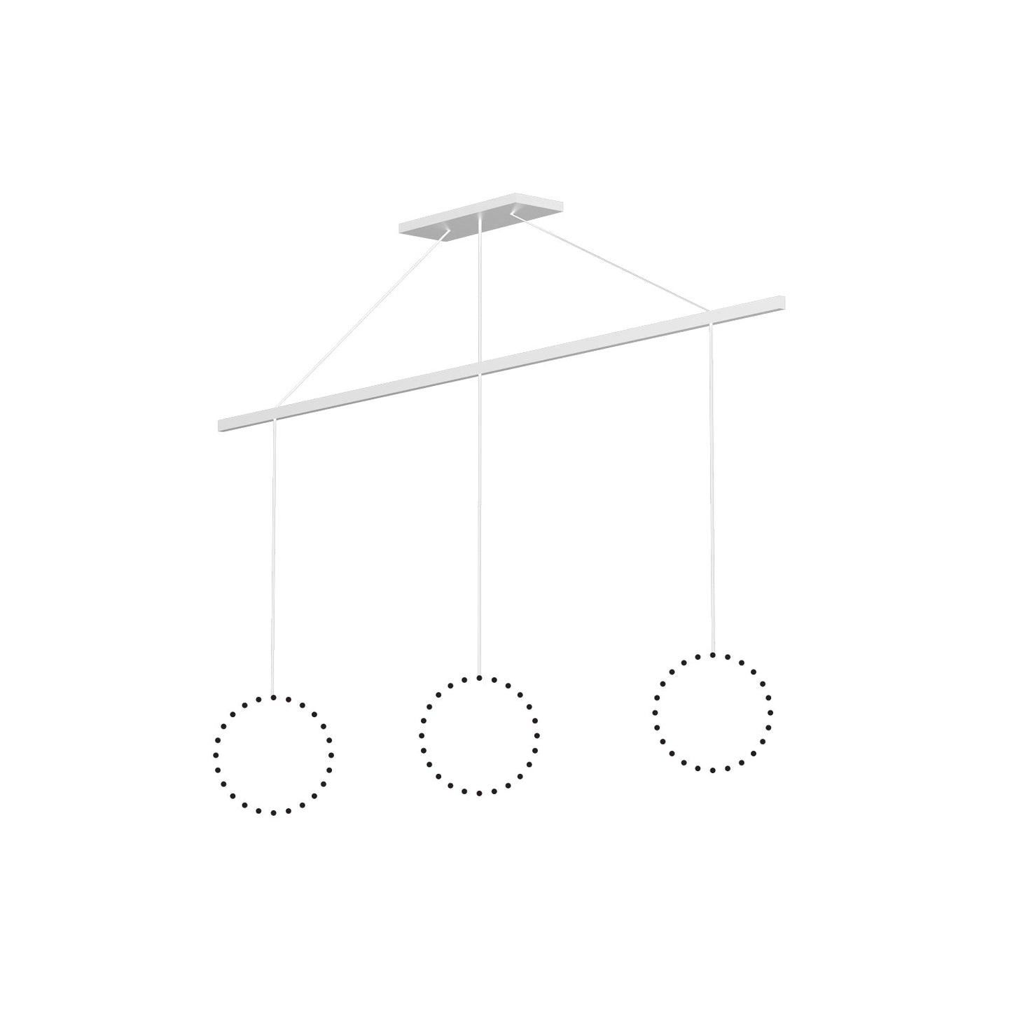 Kuzco Marquee white linear pendant canopy system CNL3AC-WH