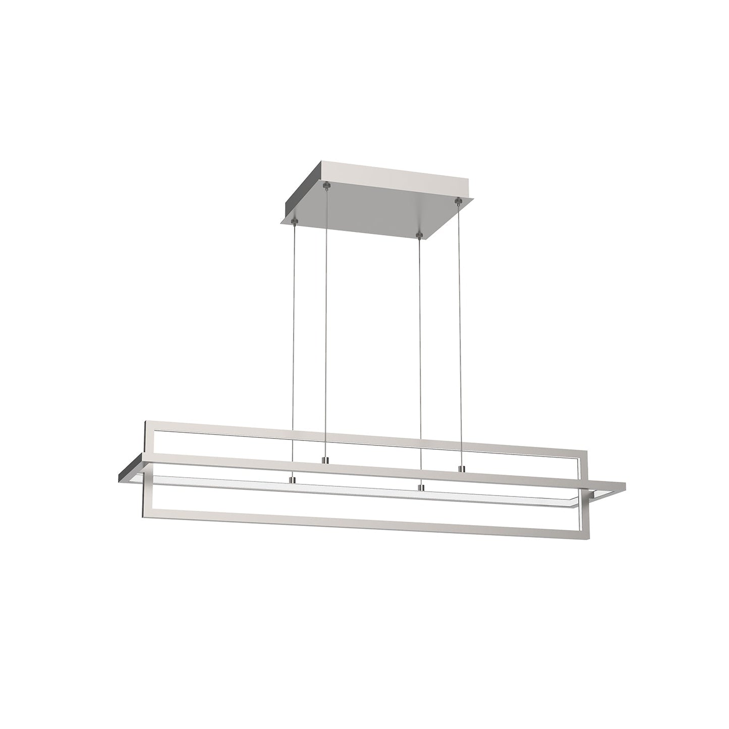 Kuzco Mondrian brushed nickel linear pendant LP16236-BN