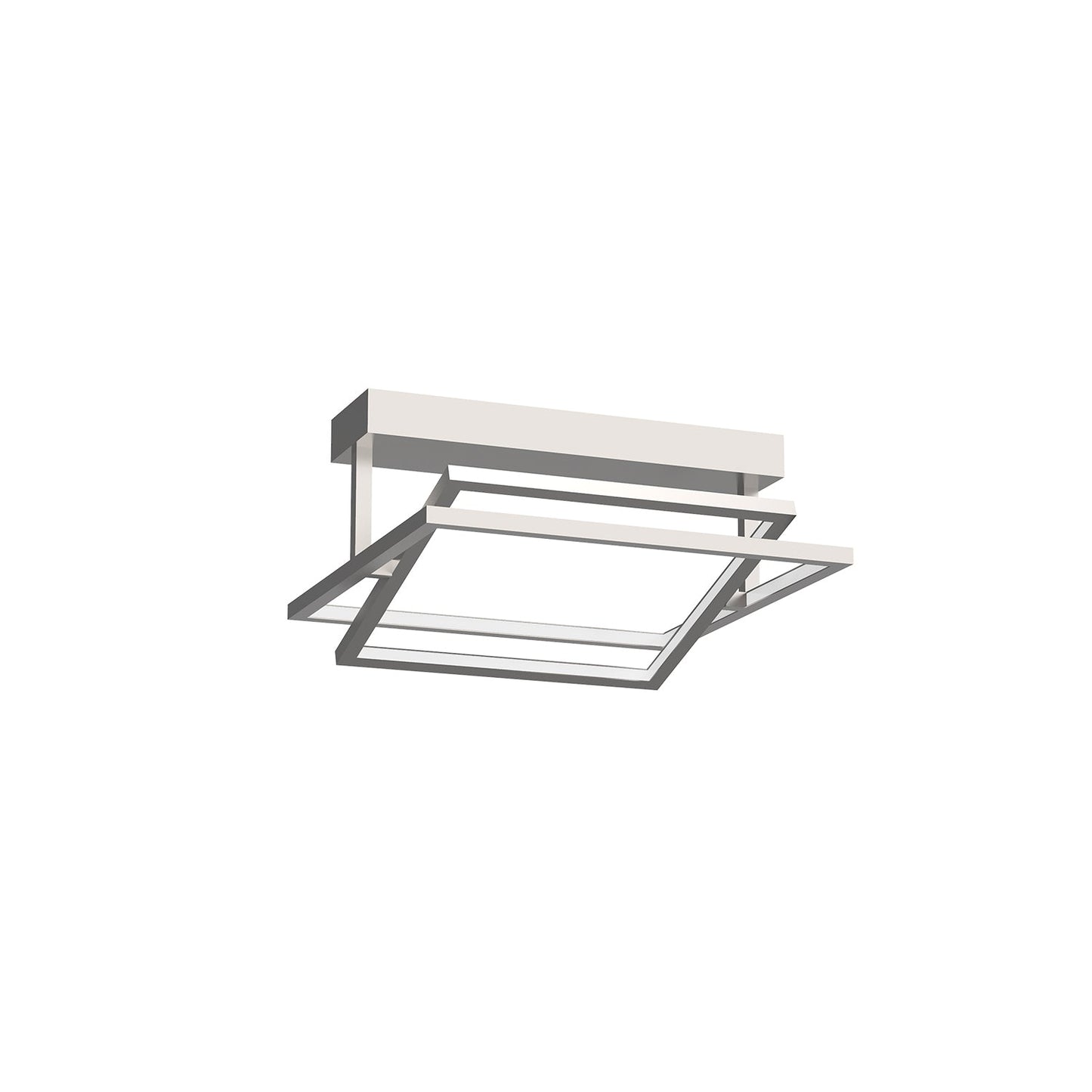 Kuzco Mondrian brushed nickel semi-flush mount SF16316-BN