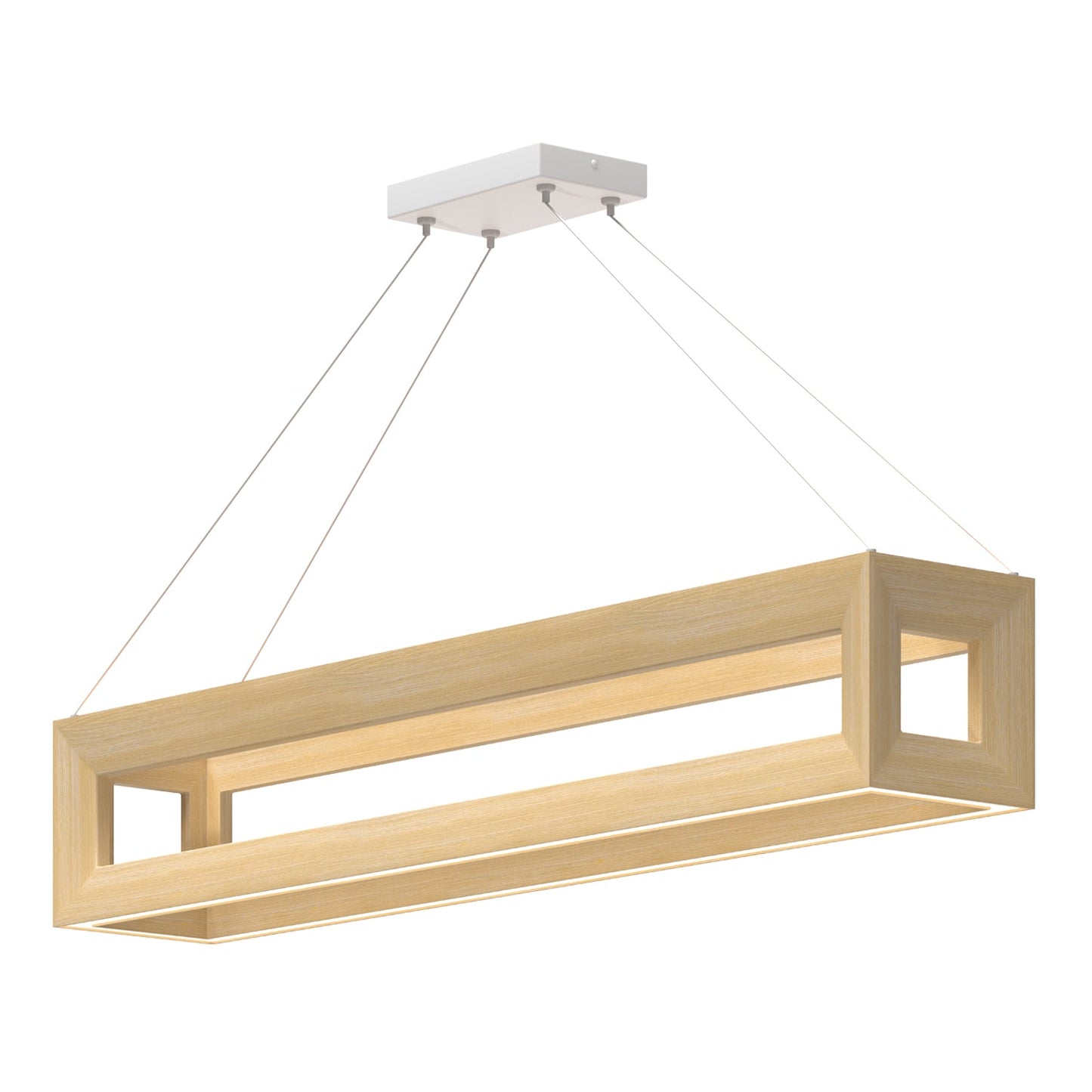 Kuzco Morina white oak linear pendant LP32942-WK