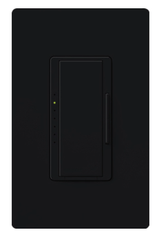 Lutron Maestro dimmer switch in Black