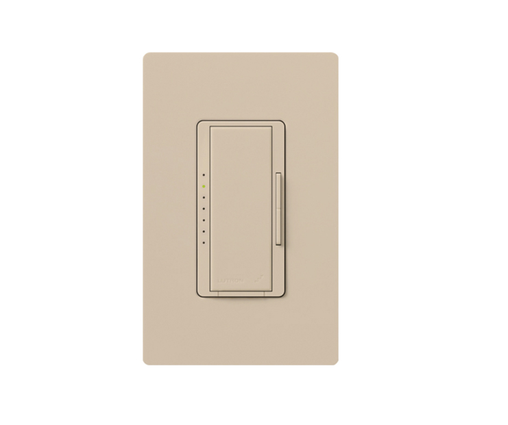 Lutron Maestro dimmer switch in Taupe