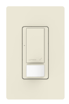 Lutron Maestro vacancy sensor switch in Light Almond