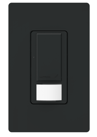 Lutron Maestro vacancy sensor switch in Black