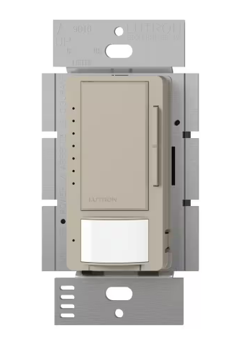 Lutron Maestro vacancy sensor switch in Taupe