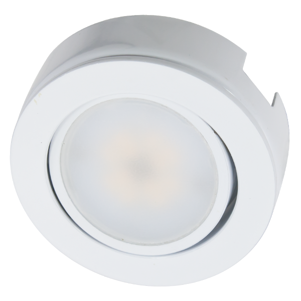 MVP 27K In-Line Puck Light in White - American Lighting MVP-1-WH-B