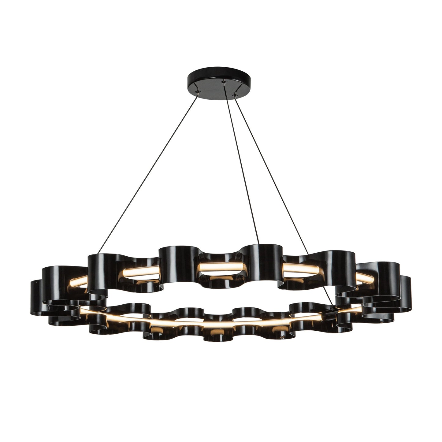 Kuzco Nami glossy black chandelier CH18035-GBK