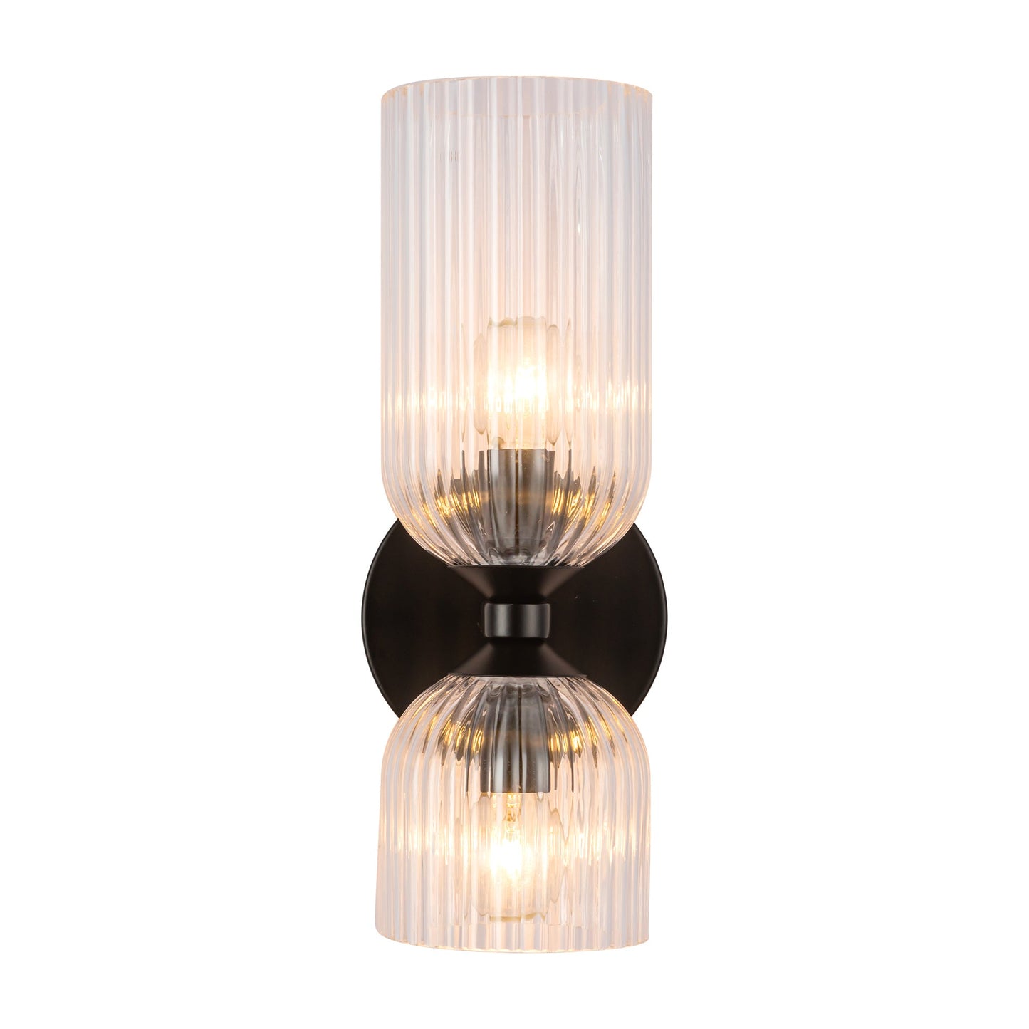Alora Mood Nelly matte black vanity light WV442612MBCR