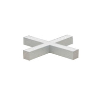 Nora Lighting NLIN-X1035A "X" Shaped L-Line LED Direct Linear w/ Dedicated CCT, 5200lm / 3500K, Aluminum Finish
