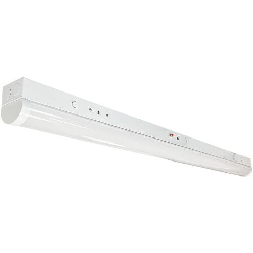 Nora Lighting NLSTR-8L1334W/MS 92.75" LED Tunable Strip Light, 8000lm / 65W, Selectable CCT (30/35/40K), White finish, 120...