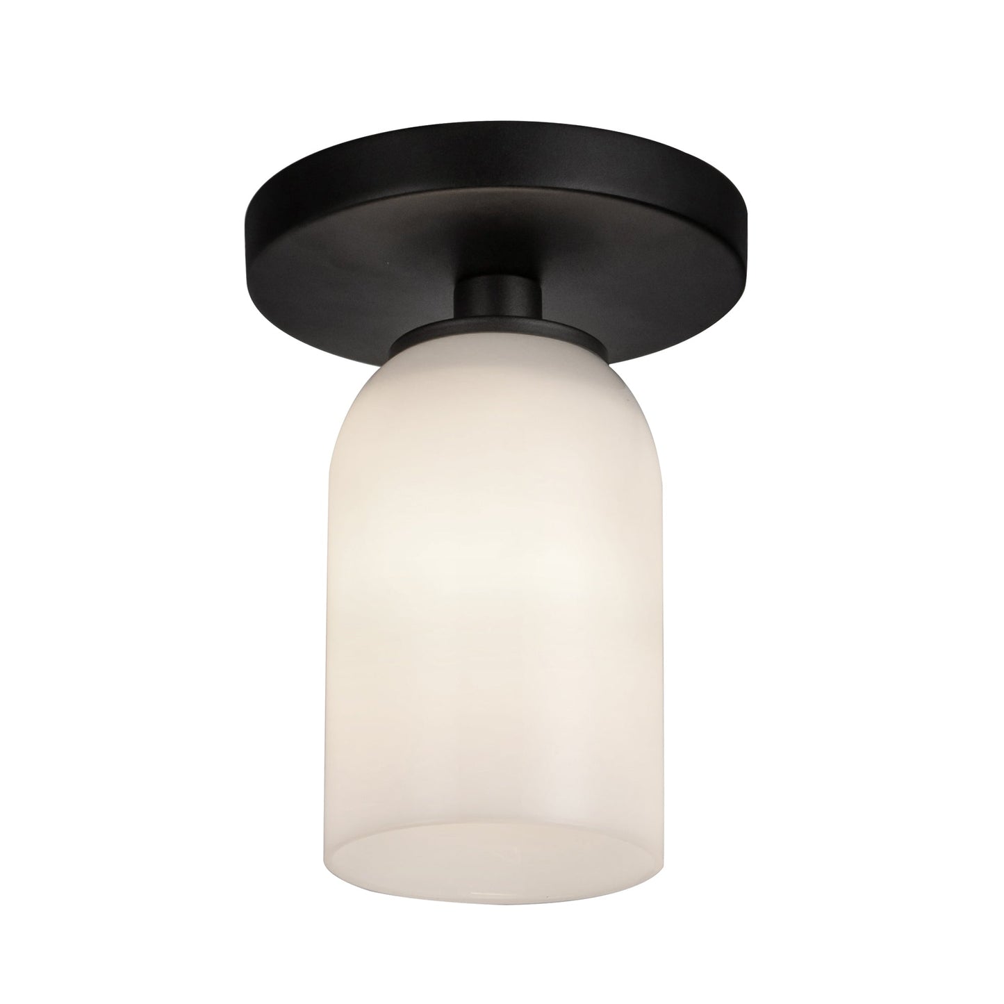 Kuzco Nola black semi-flush mount SF57704-BK/GO