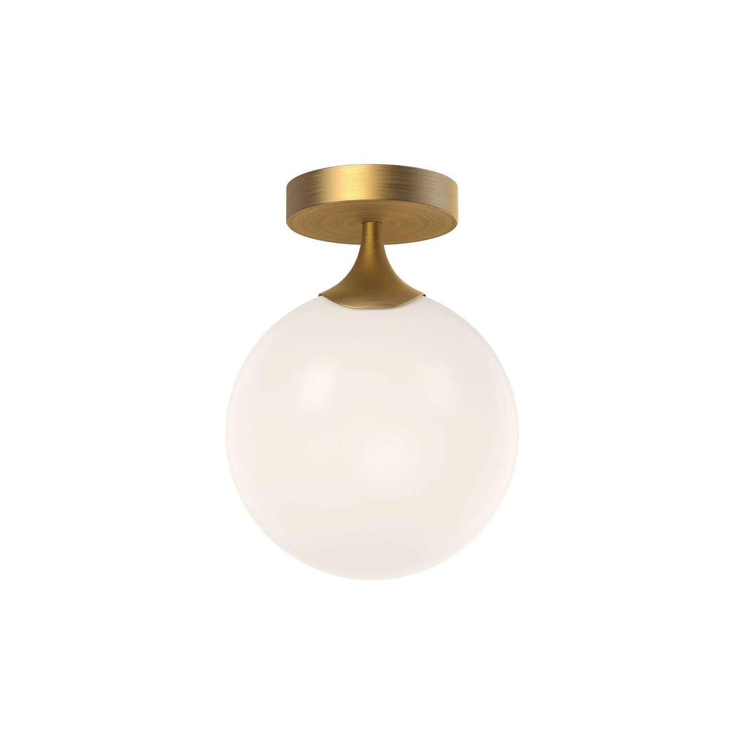 Alora Mood Nouveau aged gold flush mount FM505108AGOP