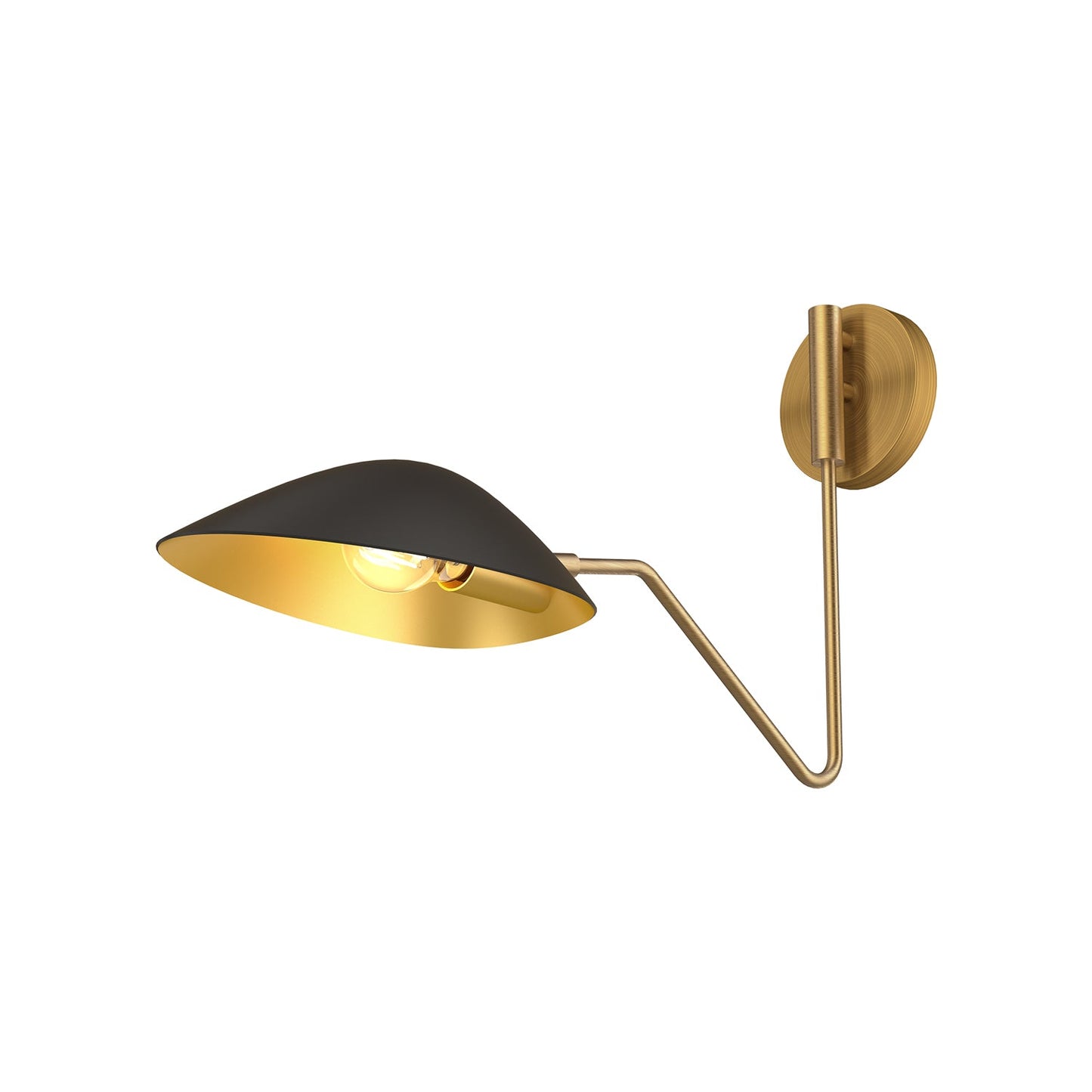 Alora Mood Oscar aged gold vanity light WV550006MBAG