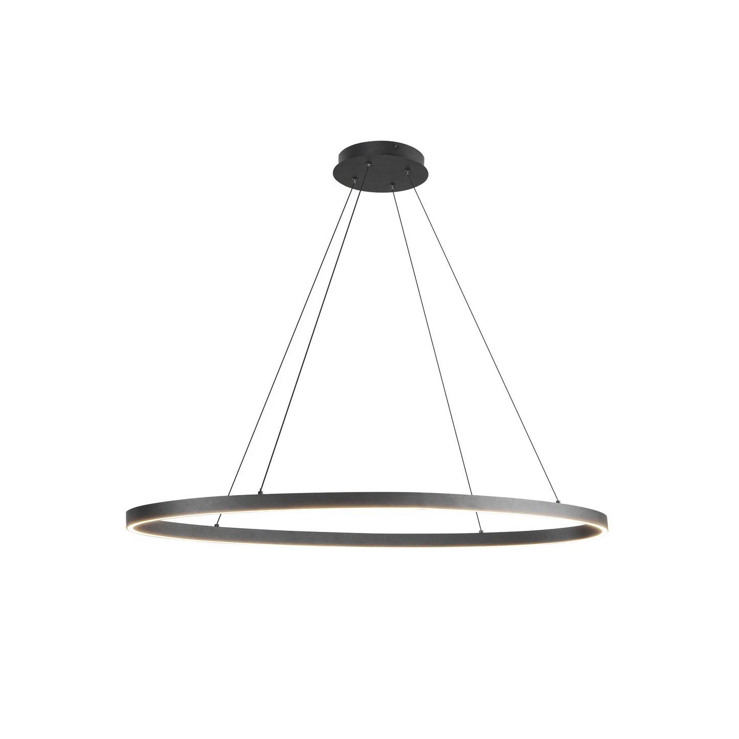 Kuzco Ovale black linear pendant LP79140-BK