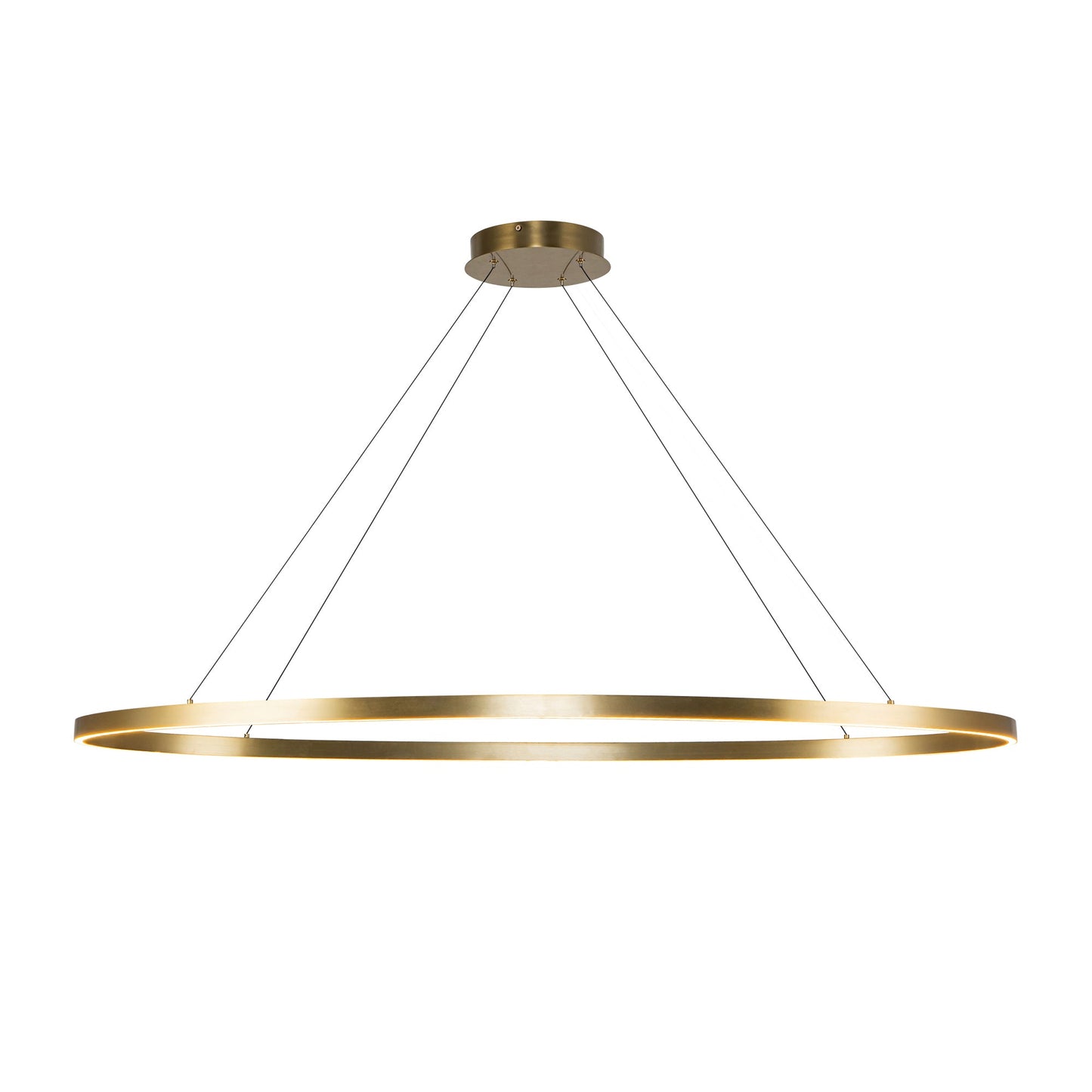 Kuzco Ovale brushed gold linear pendant LP79153-BG