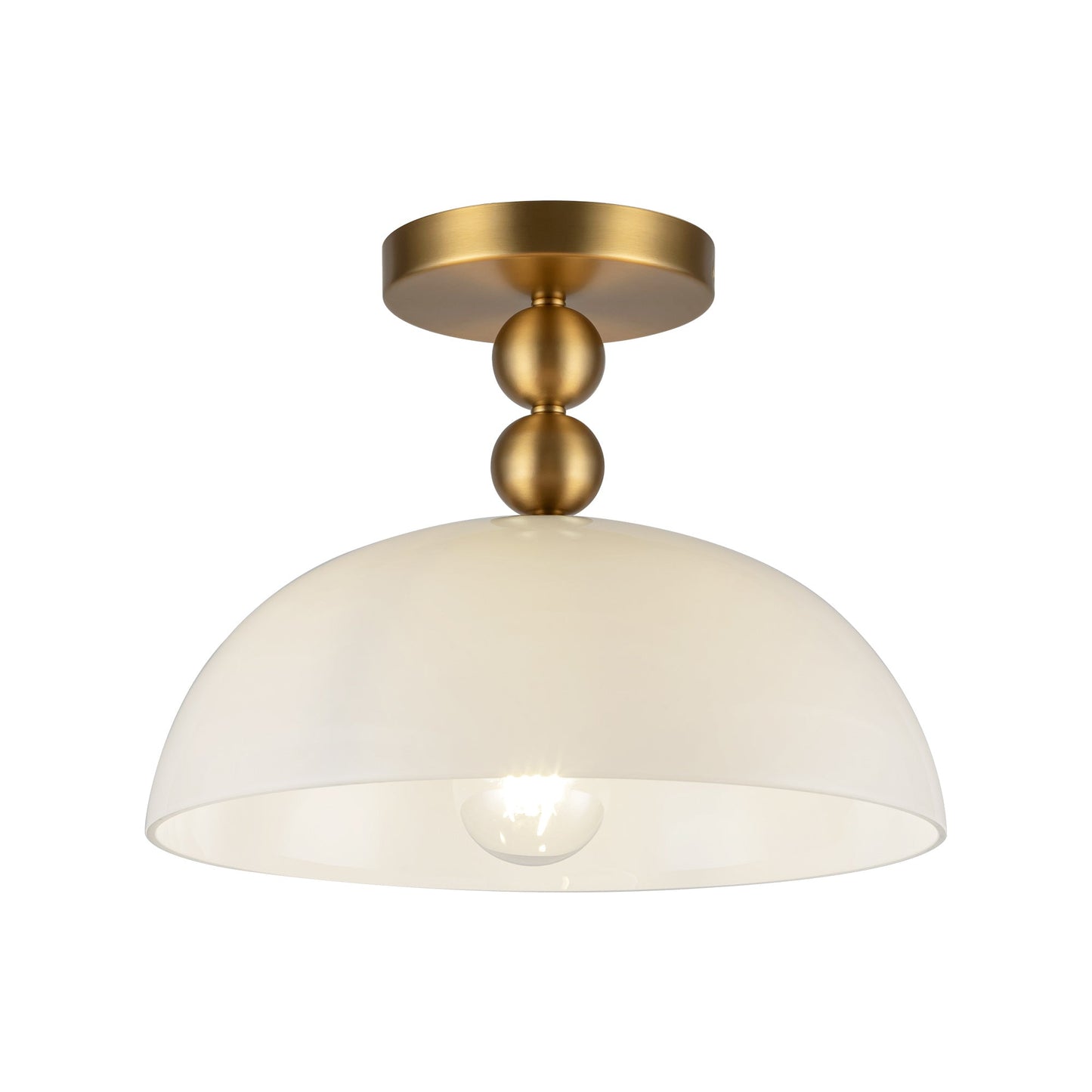 Alora Mood Paisley brushed gold semi-flush mount SF459012BGGO