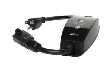 Lutron Caseta smart plug in Black