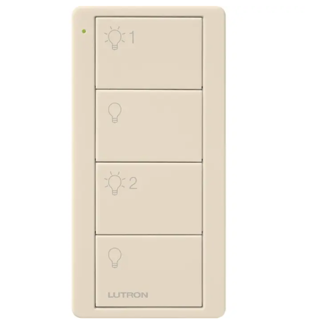 Lutron Pico wireless remote in Light Almond