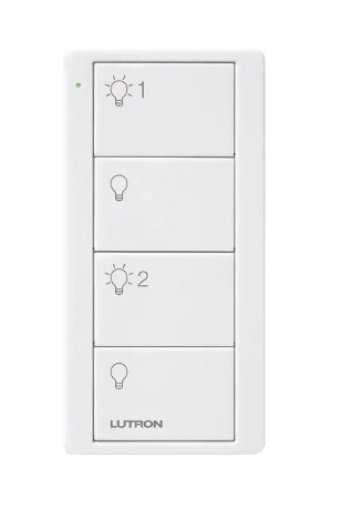 Lutron Pico wireless remote in Snow White