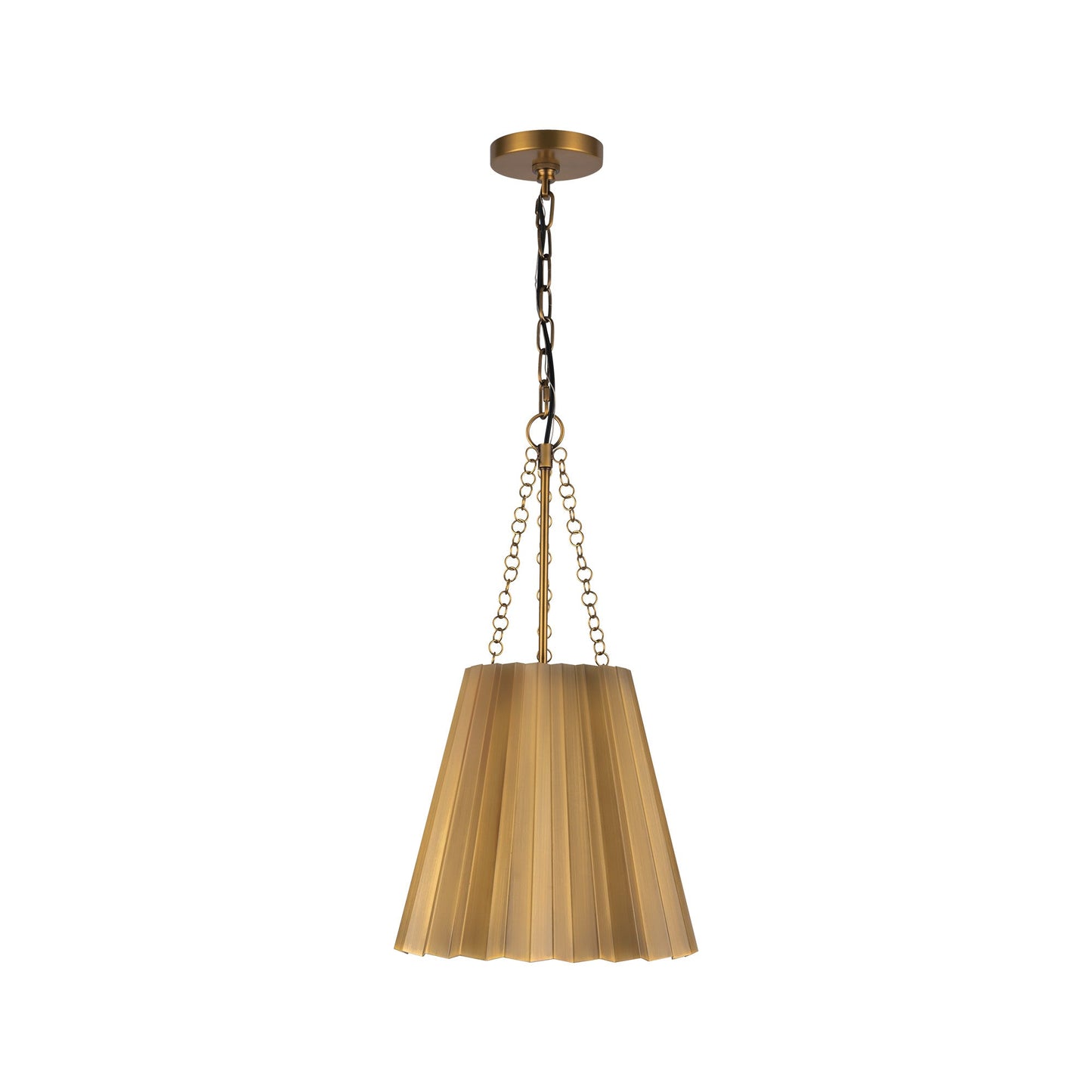 Alora Mood Plisse aged gold pendant PD528012AG