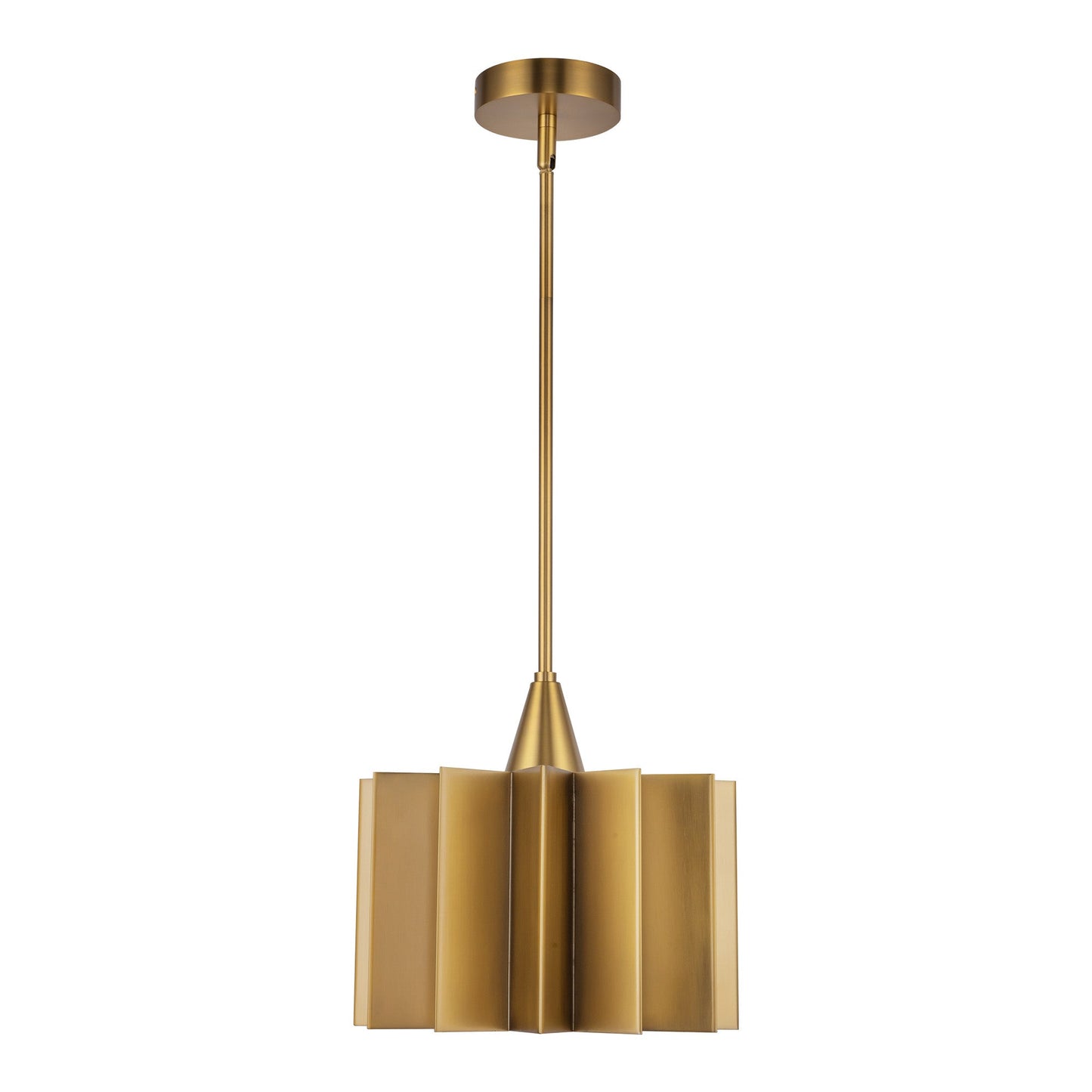 Alora Mood Plisse aged gold pendant PD528412AG