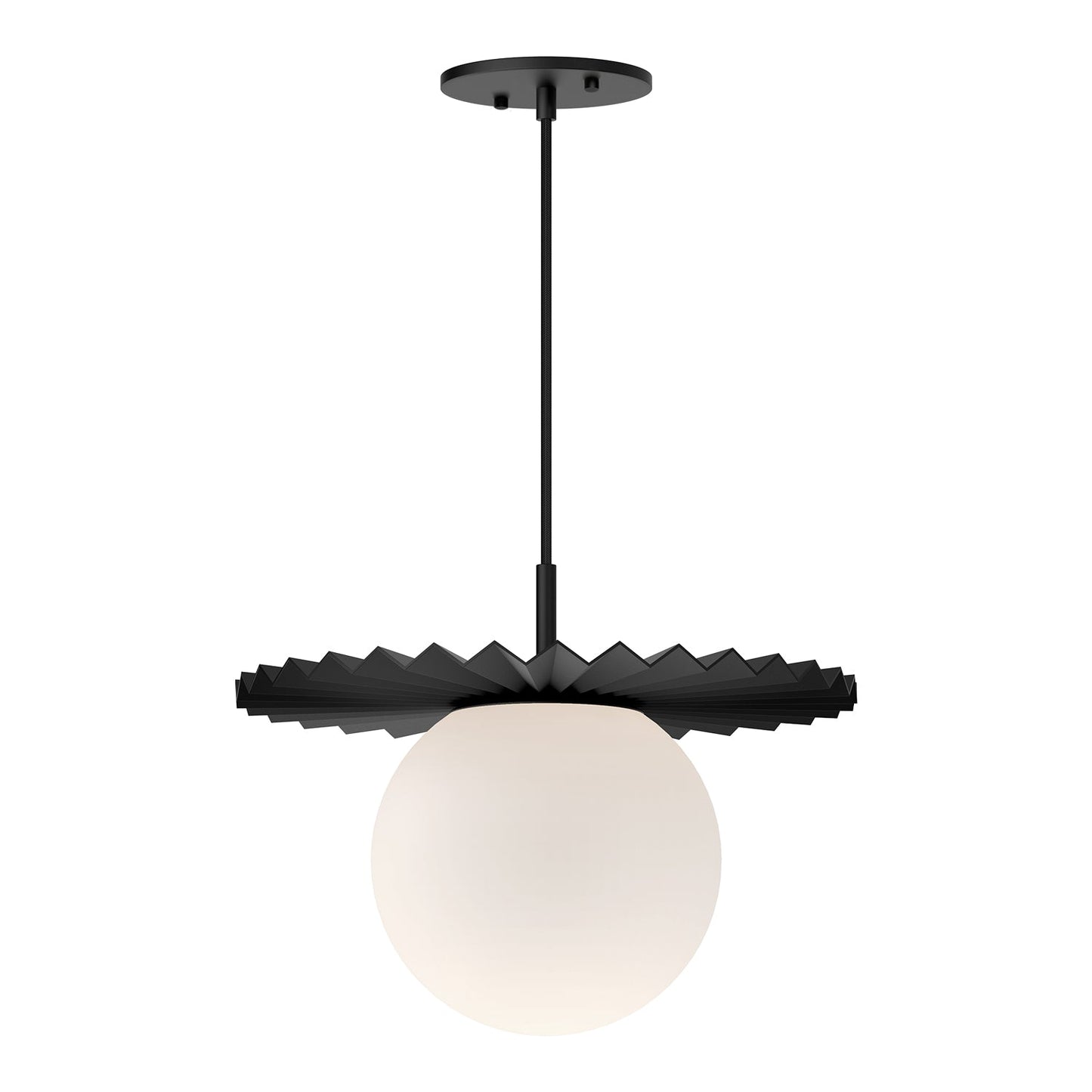 Alora Mood Plume matte black pendant PD501214MBOP