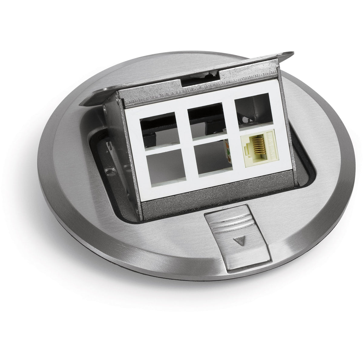 Lew Electric PUFP-SC Stainless pop-up floor box cover