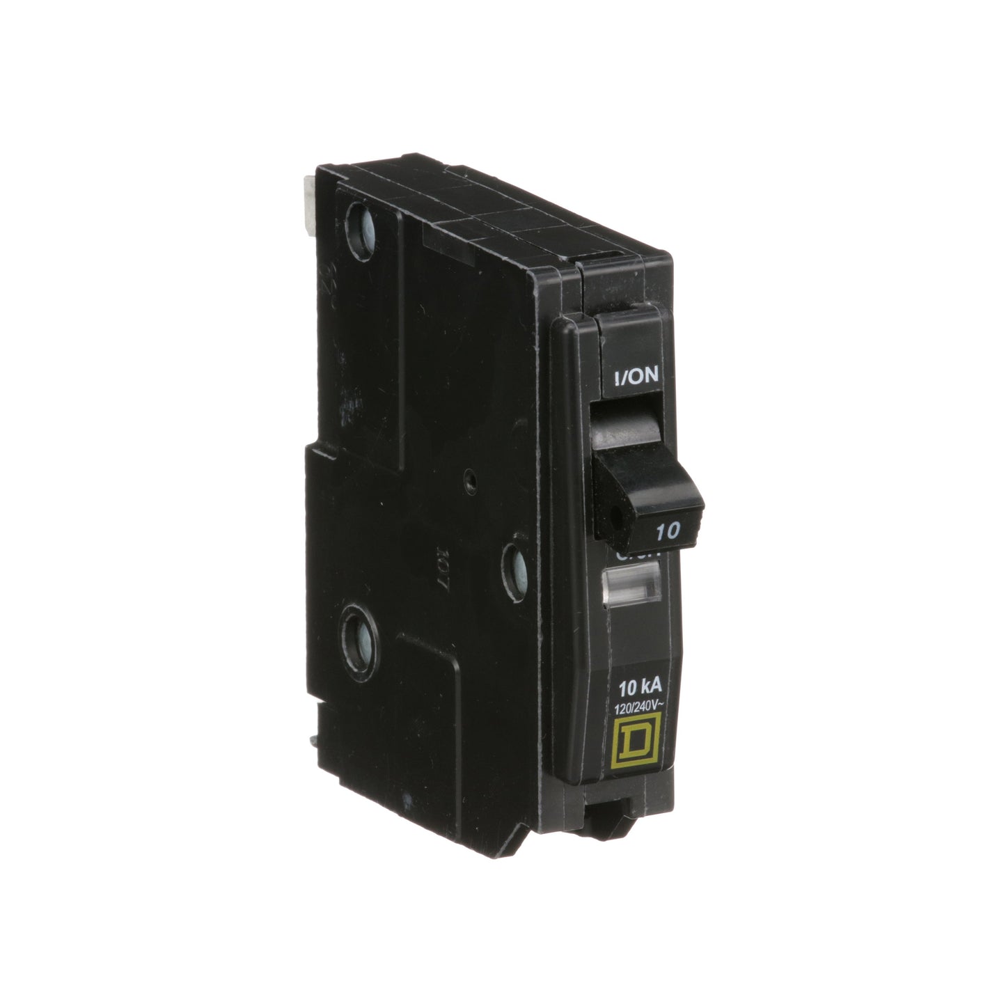 Square D 10 Amp 1 Pole 120/240 VAC Circuit Breaker QO Series 10kA Interrupt