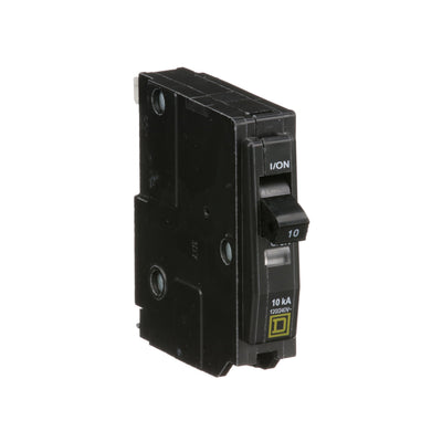 Square D 10 Amp 1 Pole 120/240 VAC Circuit Breaker QO Series 10kA Interrupt